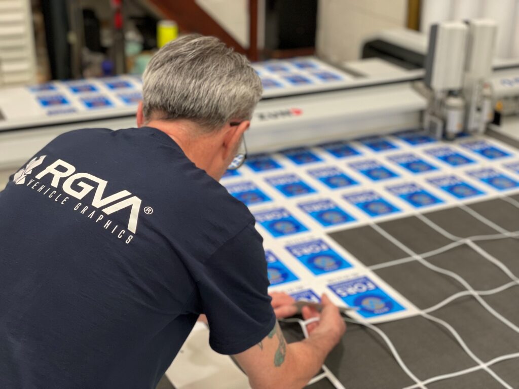 RGVA printing FORS stickers